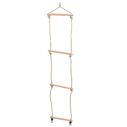 Swing Seat with Rope Ladder Blue 37x15 cm PE