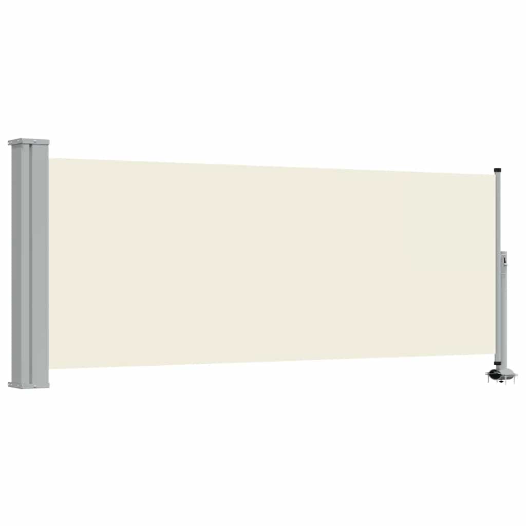 Patio Retractable Side Awning 100 x 300 cm Cream