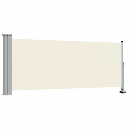 Patio Retractable Side Awning 100 x 300 cm Cream
