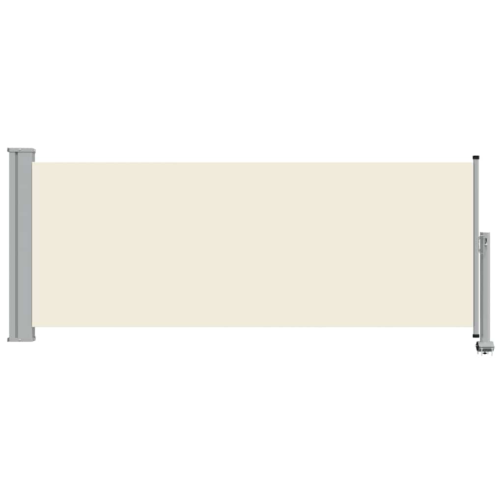 Patio Retractable Side Awning 100 x 300 cm Cream