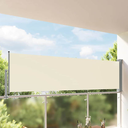 45185 vidaXL Patio Retractable Side Awning 100 x 300 cm Cream