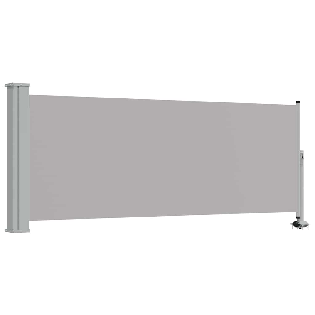 Patio Retractable Side Awning 100 x 300 cm Grey
