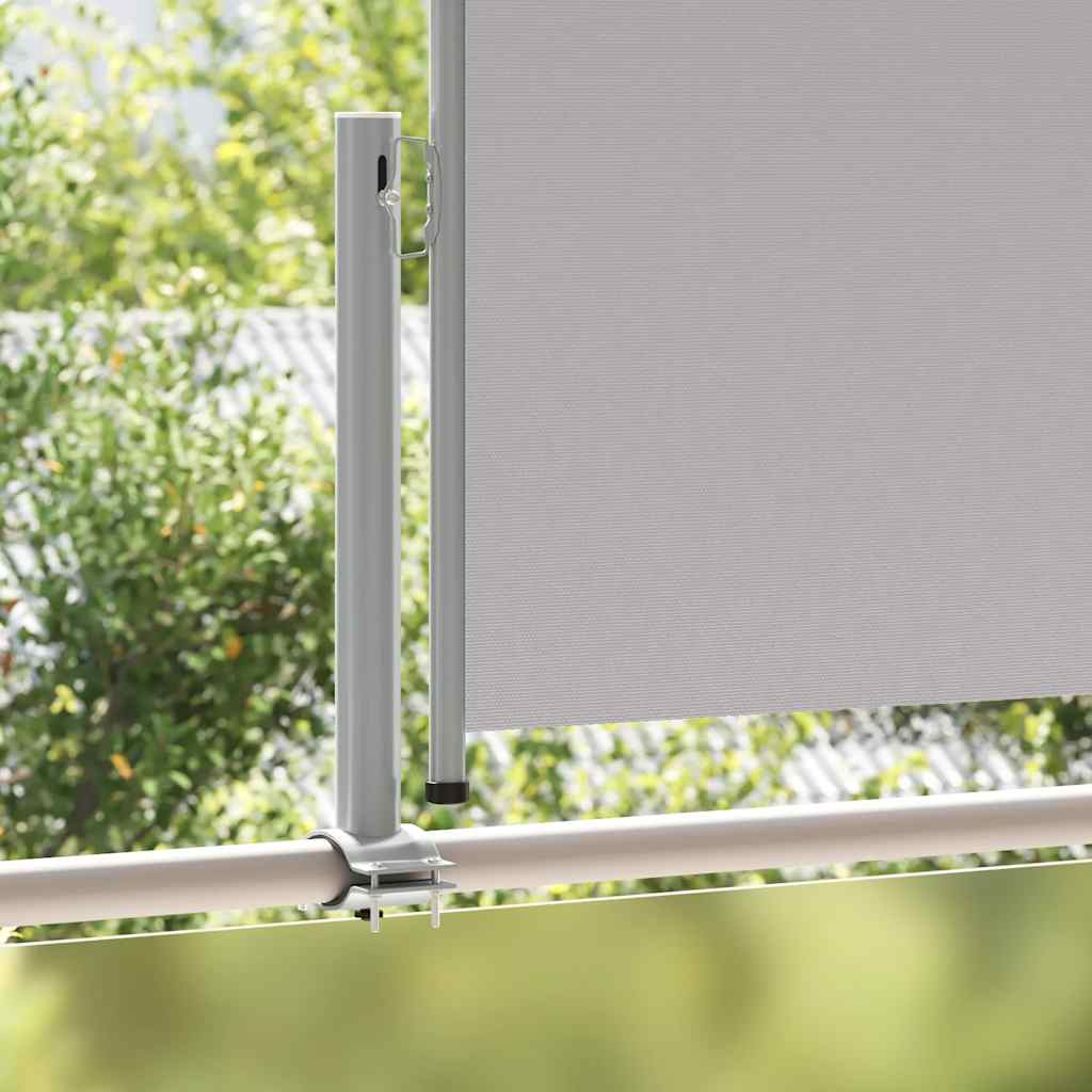 45186 vidaXL Patio Retractable Side Awning 100 x 300 cm Grey