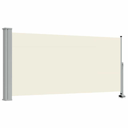 Patio Retractable Side Awning 120 x 300 cm Cream