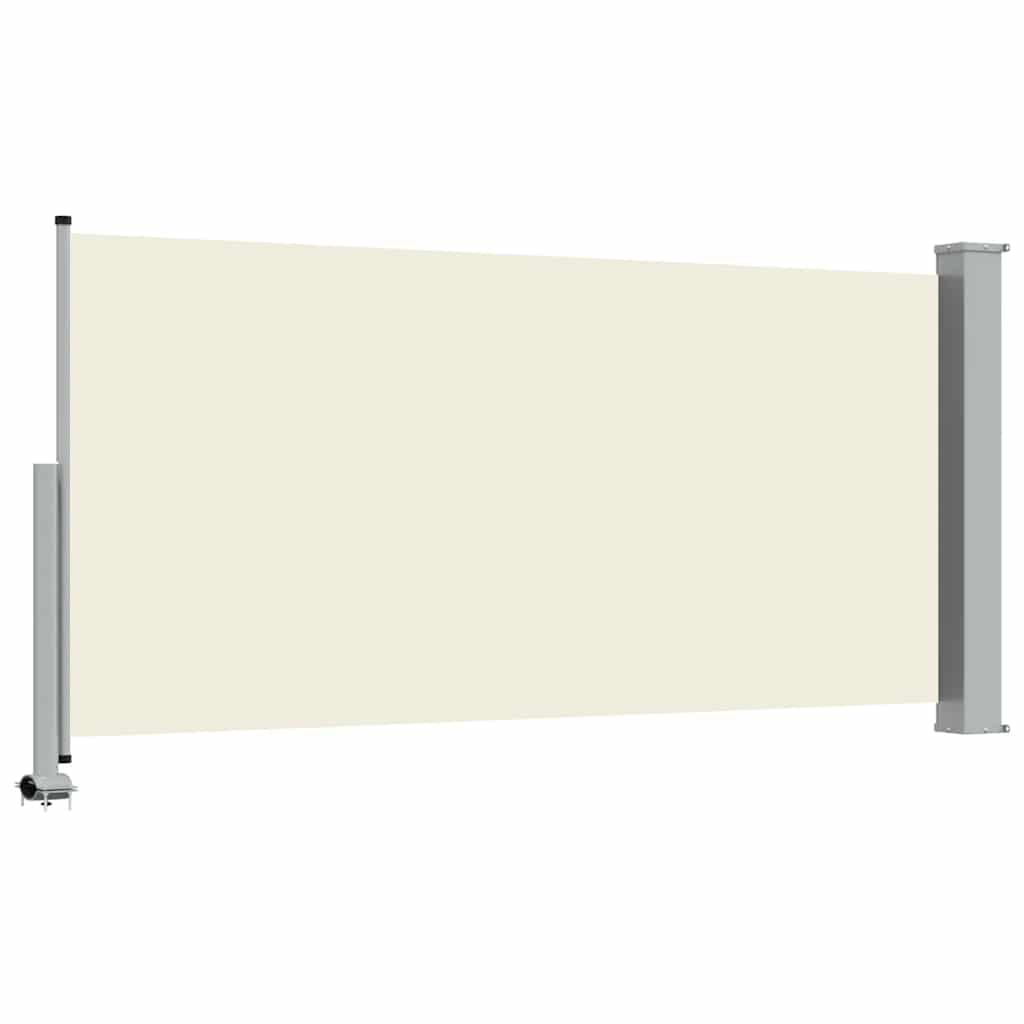 Patio Retractable Side Awning 120 x 300 cm Cream