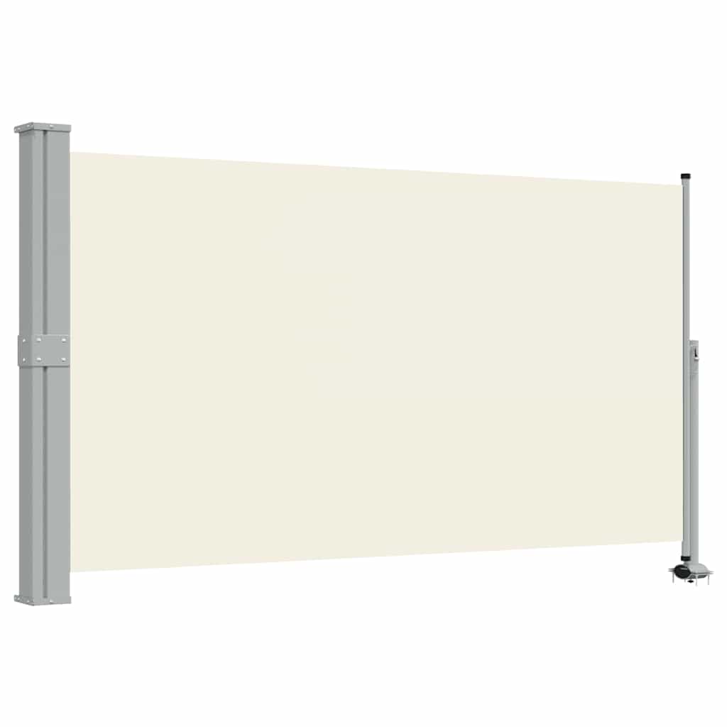 Patio Retractable Side Awning 140 x 300 cm Cream