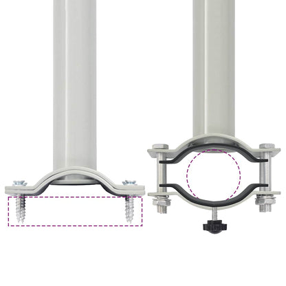 45191 vidaXL Patio Retractable Side Awning 140 x 300 cm Cream