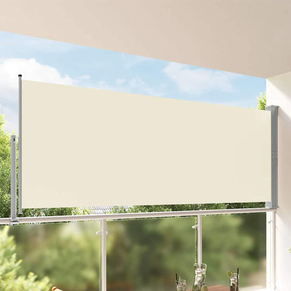 45191 vidaXL Patio Retractable Side Awning 140 x 300 cm Cream