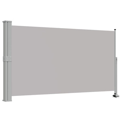 Patio Retractable Side Awning 140 x 300 cm Grey