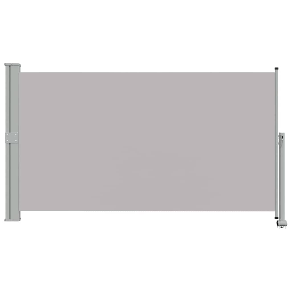Patio Retractable Side Awning 140 x 300 cm Grey