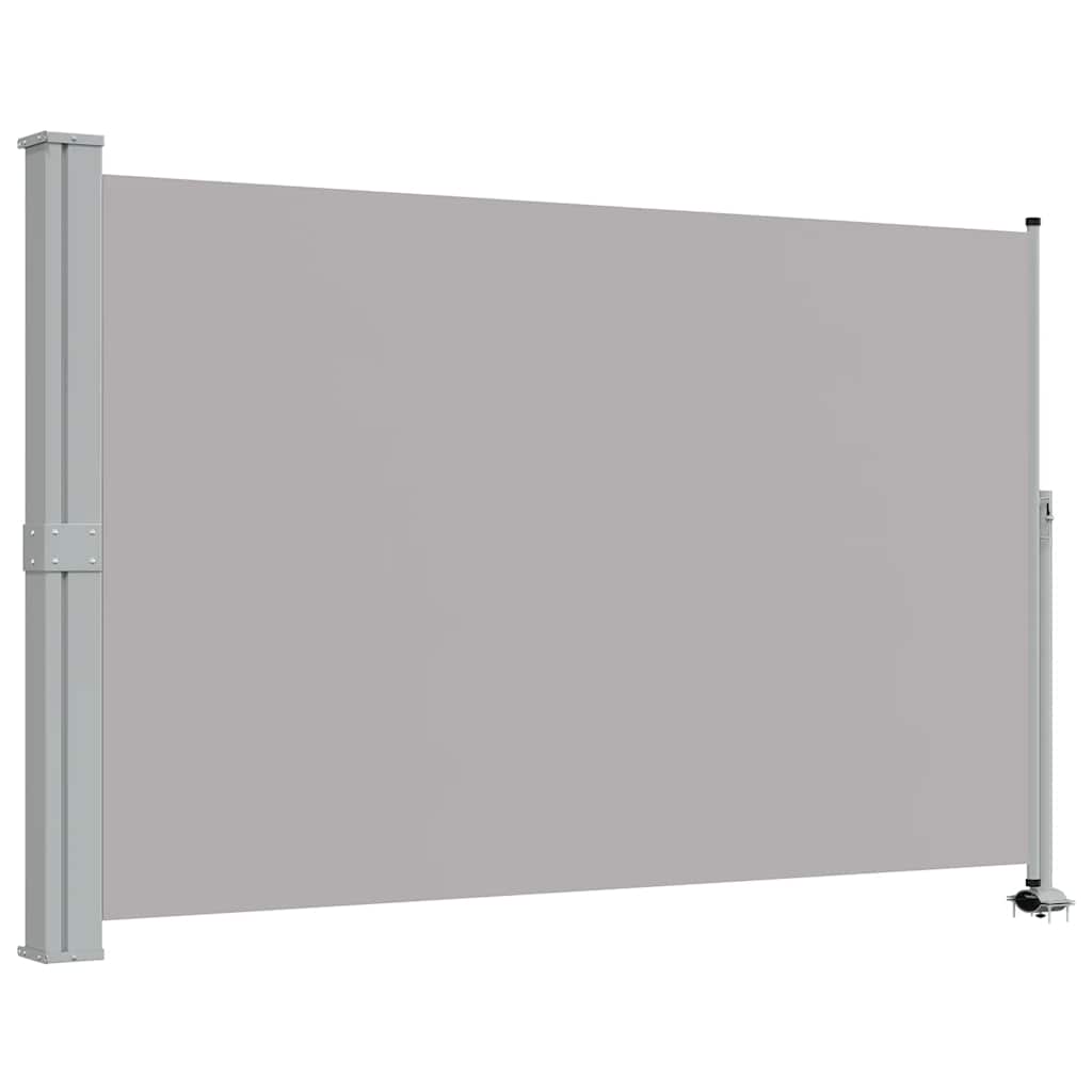 Patio Retractable Side Awning 160 x 300 cm Grey