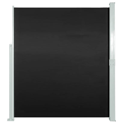 Side Awning | Black | Polyester, Steel | 140 x 300 cm | Retractable
