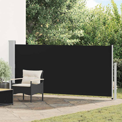 Retractable Side Awning 140 x 314 cm Black
