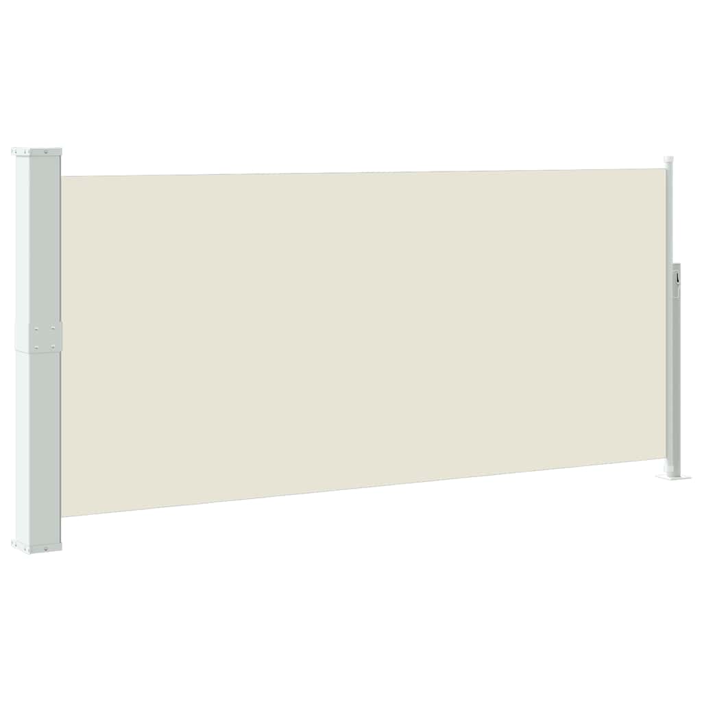Retractable Side Awning 140 x 314 cm Cream