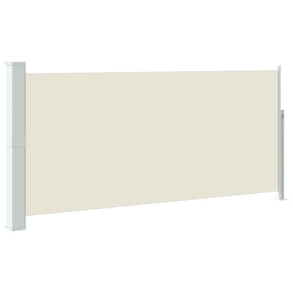 Retractable Side Awning 140 x 314 cm Cream