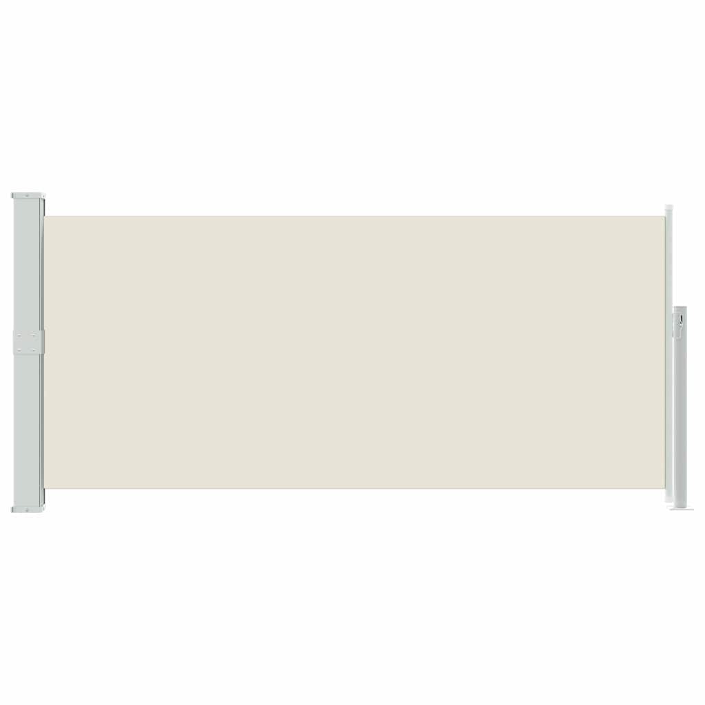 Retractable Side Awning 140 x 314 cm Cream