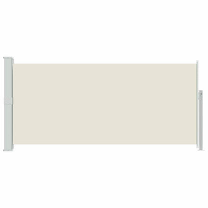 Retractable Side Awning 140 x 314 cm Cream