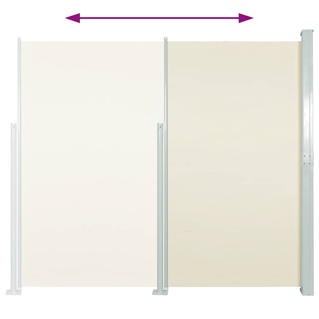 Side Awning | Cream, Green Grey