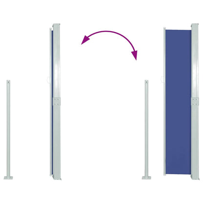 Side Awning | Blue | Steel frame, 100% polyester fabric with PU coating