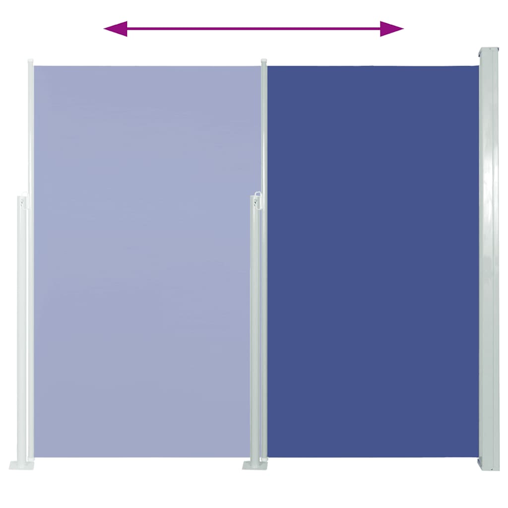 Side Awning | Blue | Steel frame, 100% polyester fabric with PU coating