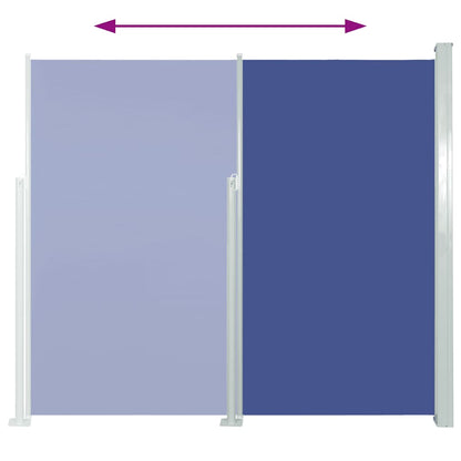 Side Awning | Blue | Steel frame, 100% polyester fabric with PU coating