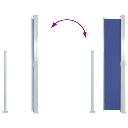 45355 vidaXL Retractable Side Awning 140 x 300 cm Blue
