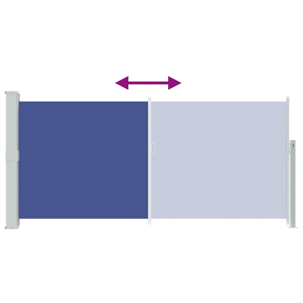 45355 vidaXL Retractable Side Awning 140 x 300 cm Blue