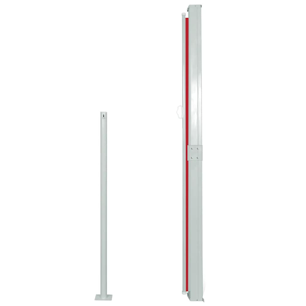 Retractable Side Awning 140 x 300 cm Red