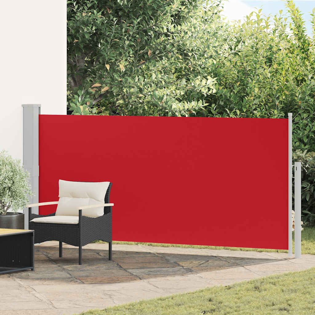 45356 vidaXL Retractable Side Awning 140 x 300 cm Red
