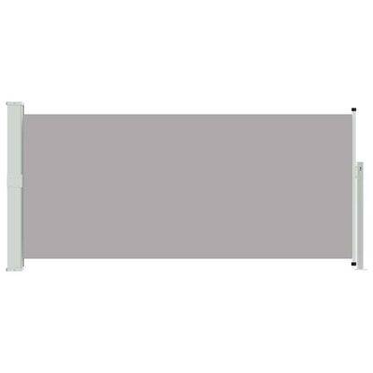 Retractable Side Awning 140 x 314 cm Grey