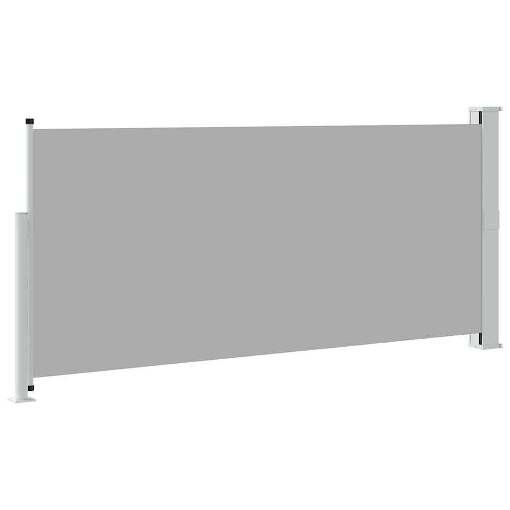 Retractable Side Awning 140 x 314 cm Grey