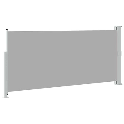 Retractable Side Awning 140 x 314 cm Grey