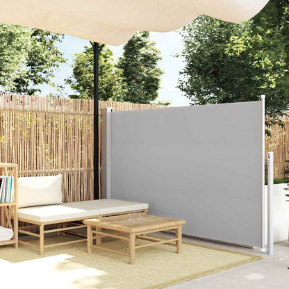 Side Awning | Green grey | 100% Polyester fabric, Steel frame