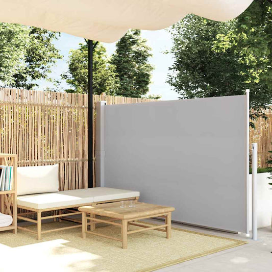 Side Awning | Green grey | 100% Polyester fabric, Steel frame