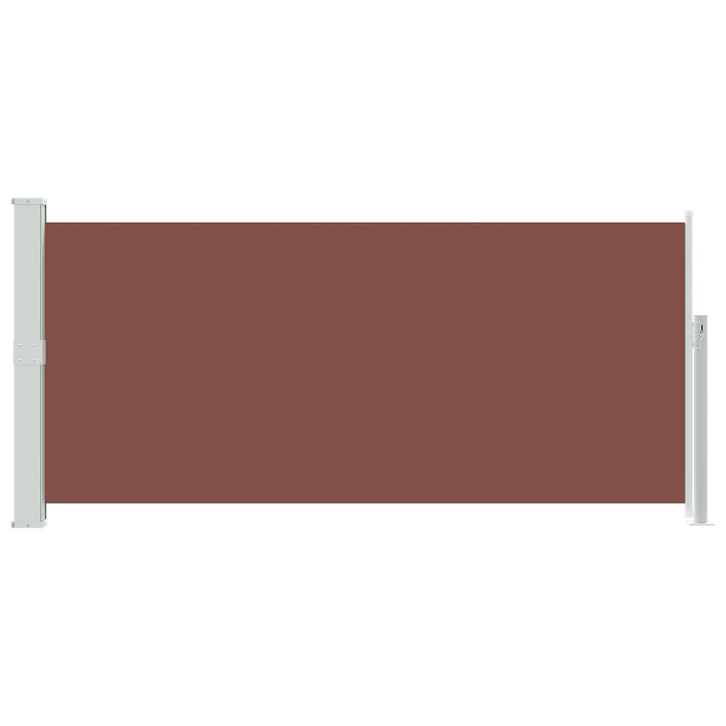Retractable Side Awning 140 x 300 cm Brown