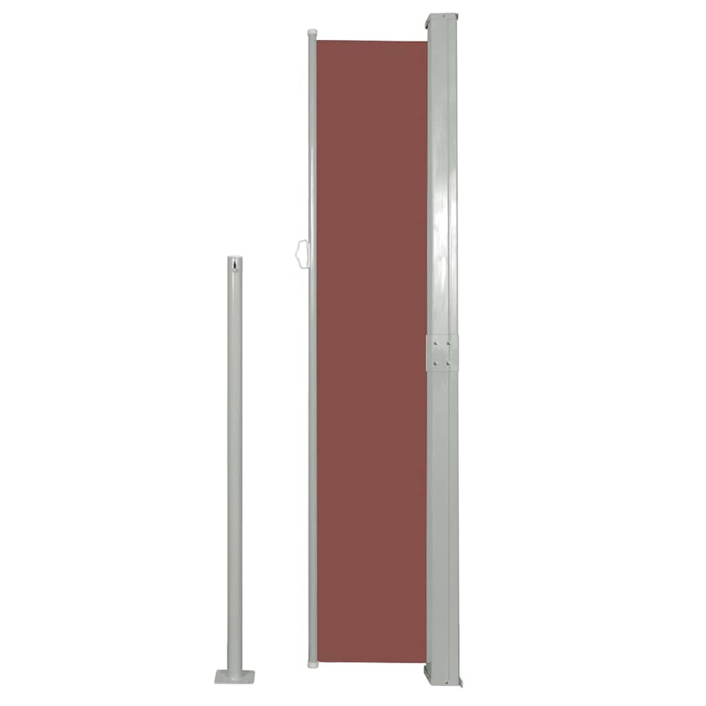 Side Awning | Brown | Steel frame, 100% polyester fabric with PU coating