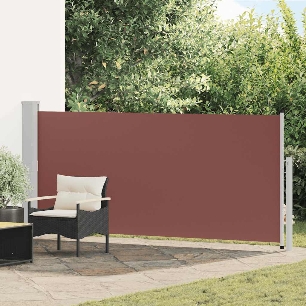 45358 vidaXL Retractable Side Awning 140 x 300 cm Brown