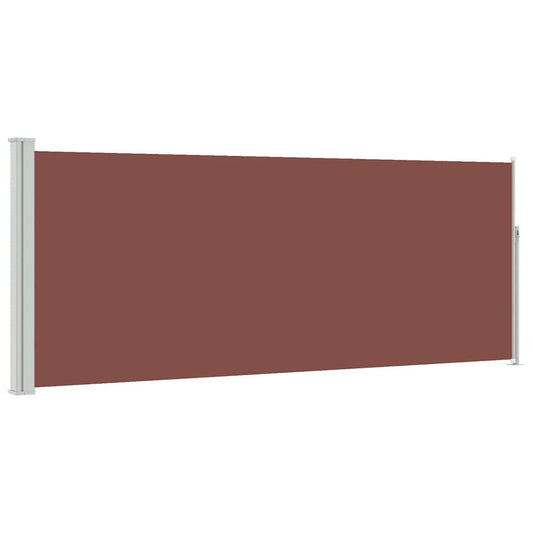 Retractable Side Awning 120 x 300 cm Brown