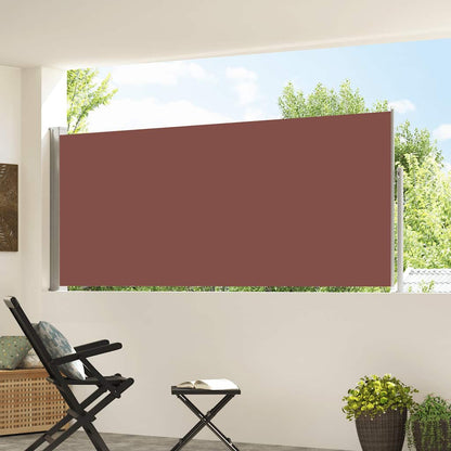 Side Awning | Brown | Steel frame, 100% polyester with PU coating