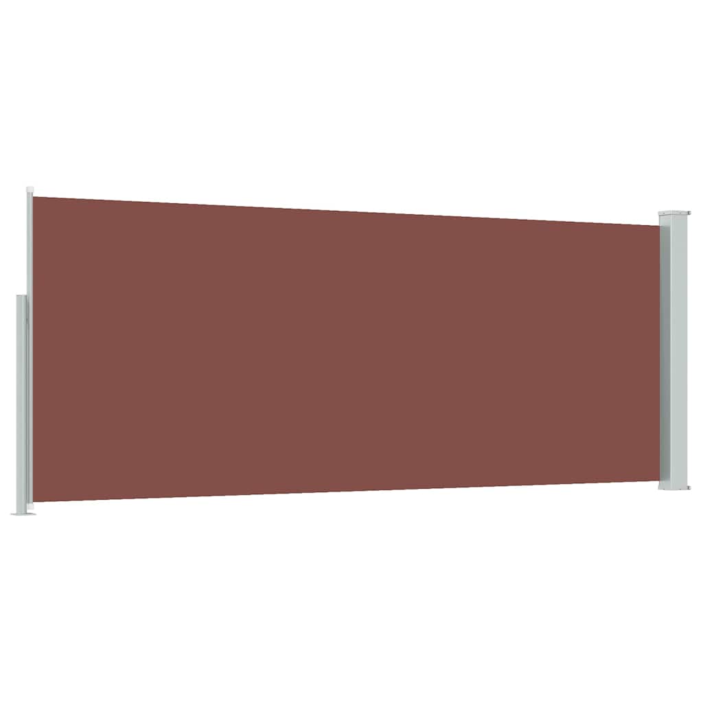 Retractable Side Awning 120 x 300 cm Brown