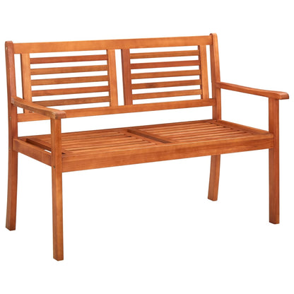 Bench | Brown | Solid eucalyptus wood | 2-Seater | Ergonomic