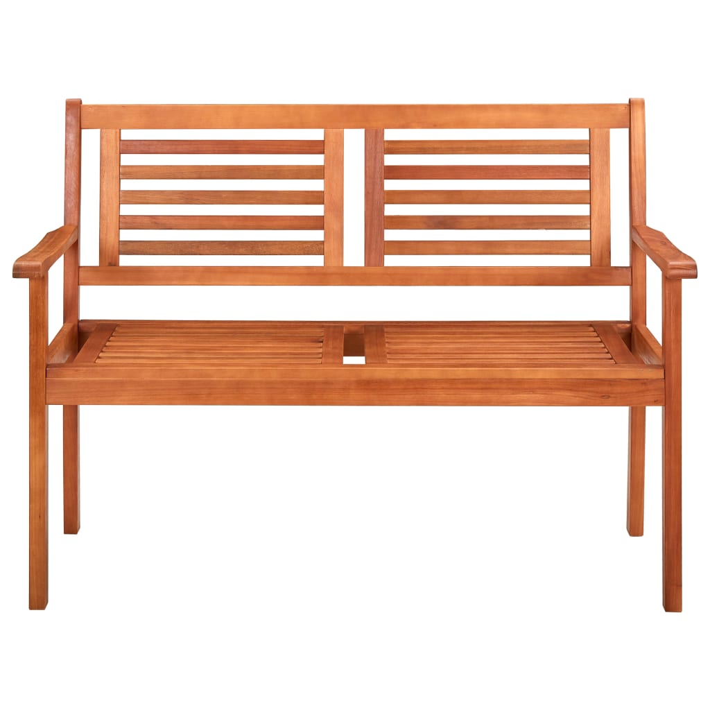 Bench | Brown | Solid eucalyptus wood | 2-Seater | Ergonomic