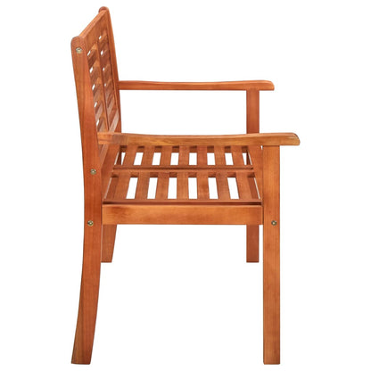 Bench | Brown | Solid eucalyptus wood | 2-Seater | Ergonomic