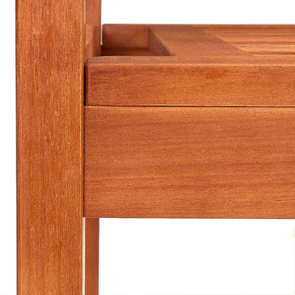 Bench | Brown | Solid eucalyptus wood | 2-Seater | Ergonomic