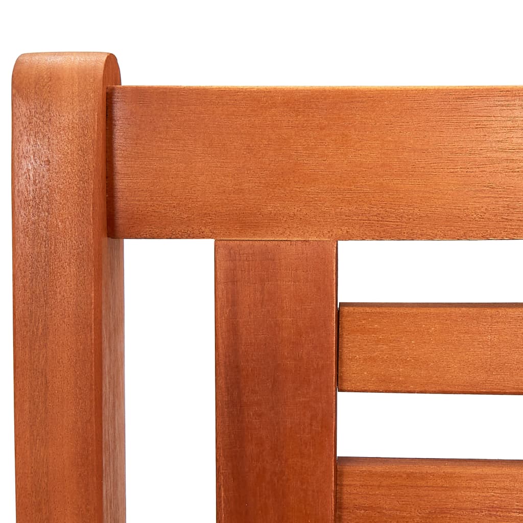Bench | Brown | Solid eucalyptus wood | 2-Seater | Ergonomic