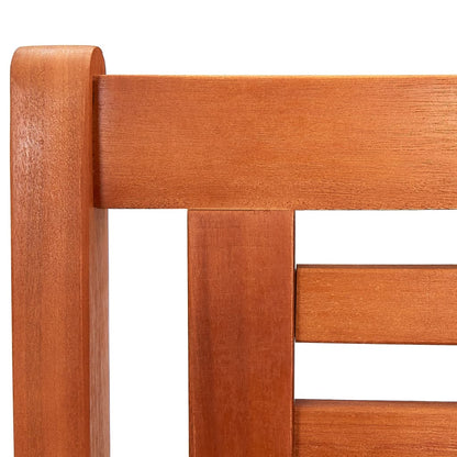 Bench | Brown | Solid eucalyptus wood | 2-Seater | Ergonomic