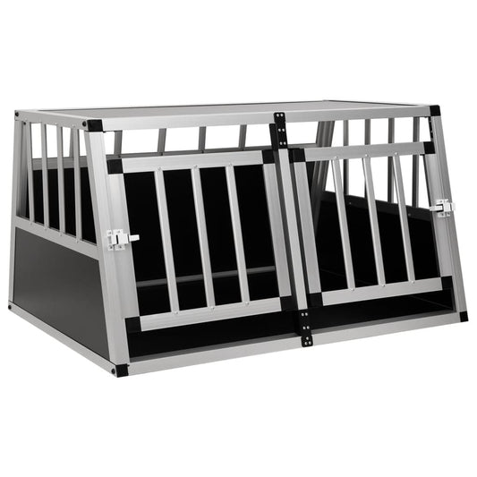 Dog Cage | Silver | Aluminium | Medium | Lightweight | Dog Cage