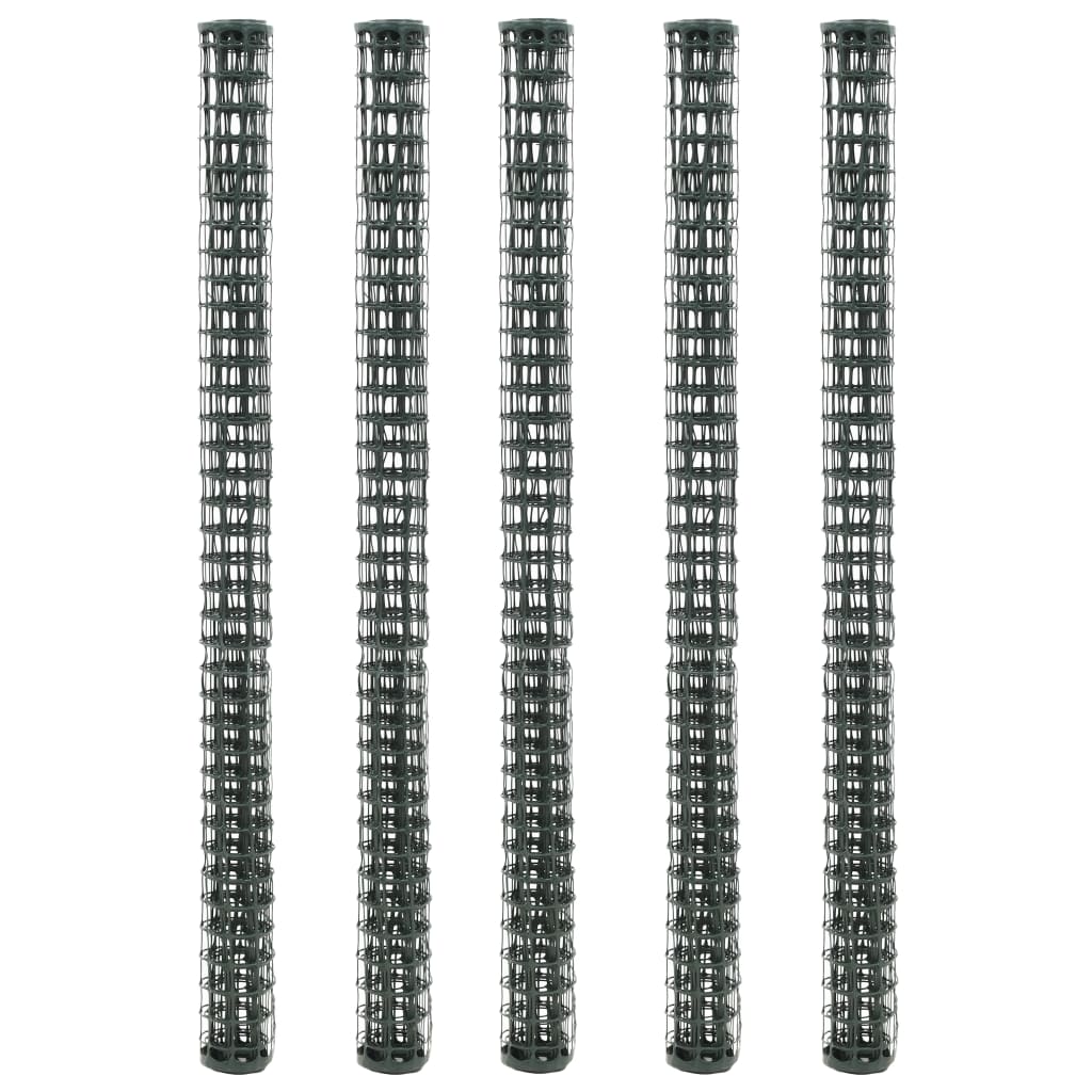 Garden Fence Meshes 5 pcs HDPE 1x1.2 m Green