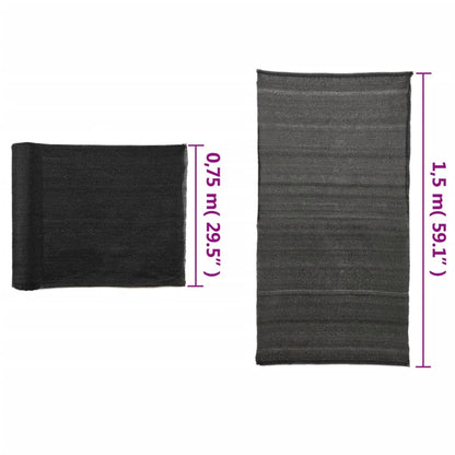 Privacy Net HDPE 1.5x25 m Black