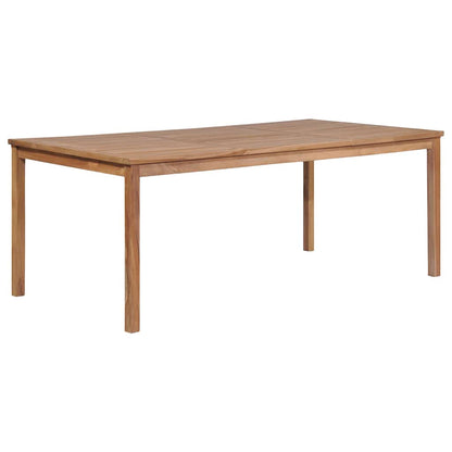 44998 vidaXL Garden Table 200x100x77 cm Solid Teak Wood